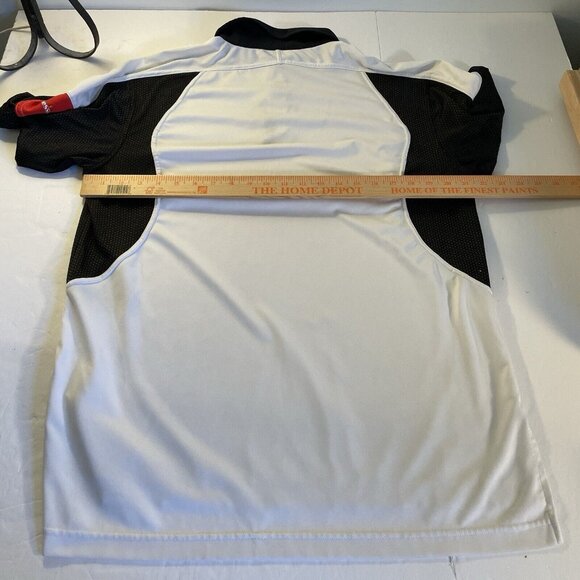 Ellesse Mens Red White Black  Polo Shirt Size Medium Tennis Italian - Picture 4 of 12